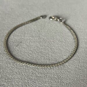 Thin Sleek Silver Bracelet